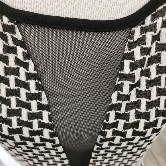 Mod Modele XL Black and White Peplum Dress - Picture 3 of 4